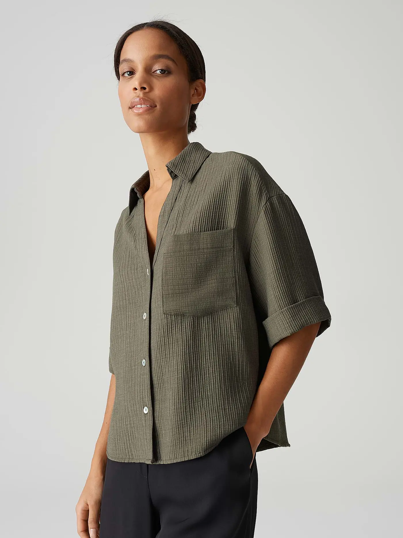 OPUS | Blusenshirt FIORA | olive